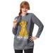 Plus Size Women's Disney Simba Hakuna Fleece Sweatshirt by Disney in Medium Heather Grey Simba (Size 1X)