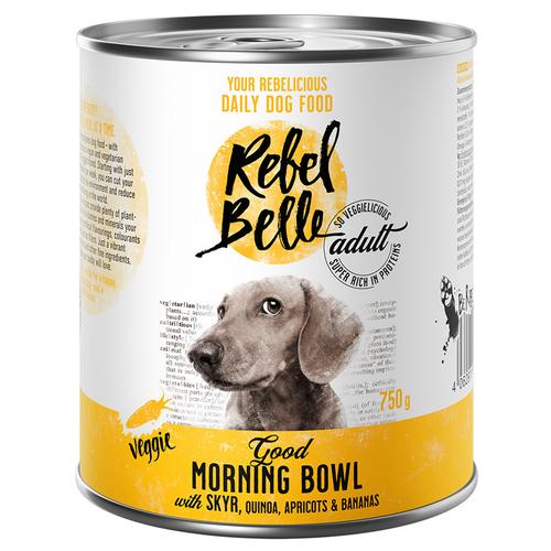 6 x 750 g Adult Good Morning Bowl veggie Rebel Belle Hundefutter nass