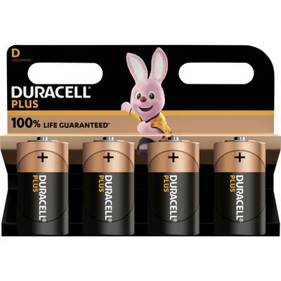 Plus-D K4 Mono (D)-Batterie Alkali-Mangan 1.5 v 4 St. - Duracell