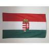 AZ FLAG Bandiera Ungheria con Stemma 150x90cm - Bandiera Ungherese con Blasone 90 x 150 cm Foro per