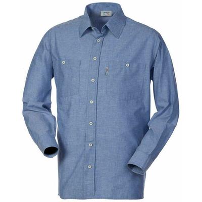 Lancelot - camicia uomo da lavoro cotone oxford azzurra manica lunga HH026 (s)