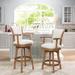 Williams Swivel Counter and Bar Stool with Armrests