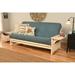 Copper Grove Dixie Futon Set in Antique White Wood with Innerspring Mattress