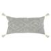 Ferri 16"x36" Throw Pillow, Gray/Ivory, by Kosas Home