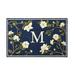 Magnolia Branch Door Mat - Blue, 36" x 72" Blue, D - Frontgate