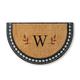 Juno Half-Round Monogrammed Coco Door Mat - 36" x 72", F - Frontgate