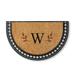 Juno Half-Round Monogrammed Coco Door Mat - 36" x 72", O - Frontgate