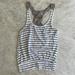 Free People Tops | Free People Tank - Blue & White Stripe Tank - Cutout Back Detail - Size Small | Color: Blue/White | Size: S