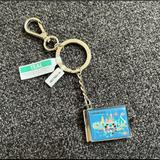 Disney Other | Disney Autograph Book Keychain Nwt | Color: Blue/Silver | Size: 3.75”X 1.85”