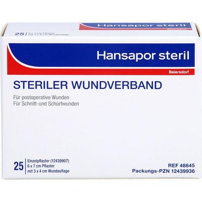 Hansapor - steril Wundverband 6x7 cm Erste Hilfe & Verbandsmaterial