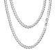 Silver Cuban Link Necklace for Women Sterling Silver Mens Chain Cuban Chains for Men Silver Necklace Chain Curb Chain Men 925 Silver Chain for Women
