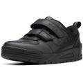 Clarks Palmer Steggy Boys School Shoes 12.5 Black