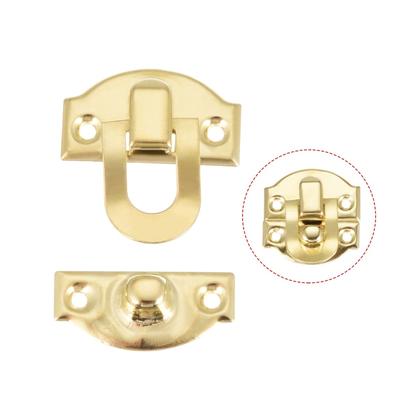 Box Latch Small Size Golden Decorative Hasp Jewelry cases Catch 50 Set - 21x20mm,50 pcs(no lock hole)