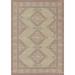 Momeni Anatolia Medallion Wool and Nylon Blue Area Rug