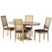 Pampas Wood and Cane Dining Set by Christopher Knight Home