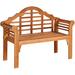 Outdoor Wood Folding Bench 4 Ft Garden Loveseat Chair