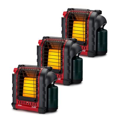 Mr. Heater Portable Buddy Outdoor Camping, Hunting Propane Gas Heater, (3 Pack) - 10.6
