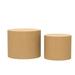 Nesting Table Set of 2 End Table MDF Coffee Table Walnut Veneer Side Table & Oak