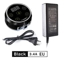 AURORA 2-Alimentation électrique pour machine à tatouer mini écran LCD avec adaptateur EU/US pour