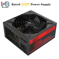 Alimentation PC PSU 500W Max 750W pour ordinateur ATX ventilateur 120mm 24 broches PCI SATA 12V