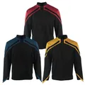 Uniforme de Cosplay Star Adelo al JL Picard pour Homme Rouge Or Bleu Manteau de Top Shirts