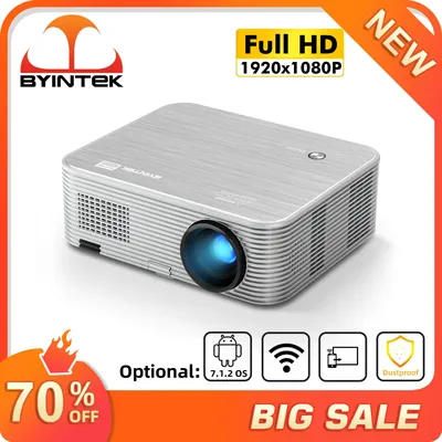 BYINTEK – projecteur vidéo LED Full HD K15 300 pouces 1080P Android Wifi 3D anti-poussière 4K