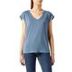 VERO MODA Damen Einfarbiges Stretch T-Shirt Basic V-Neck Top Oberteil Tief Angesetzte Schultern VMFILLI