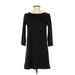 H&M Casual Dress - Shift: Black Solid Dresses - Women's Size X-Small