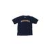 Garb Short Sleeve T-Shirt: Blue Solid Tops - Kids Boy's Size 3