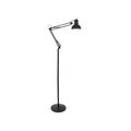 Fabrilamp - Lampe de rutilo Lampadaire articulé 1xe27 Noir mat 180 cm
