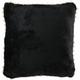 The Home Deco Factory - Coussin douceur Pompons - l. 40 x l. 40 cm - 40 x 40 - Noir