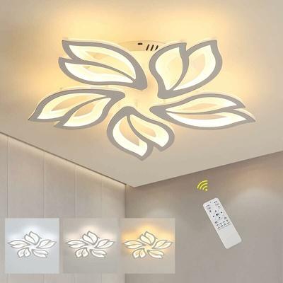 Dimmbare LED-Deckenleuchte, 60 w, 4500 lm, kreative Blütenform, moderne Deckenleuchte mit Image