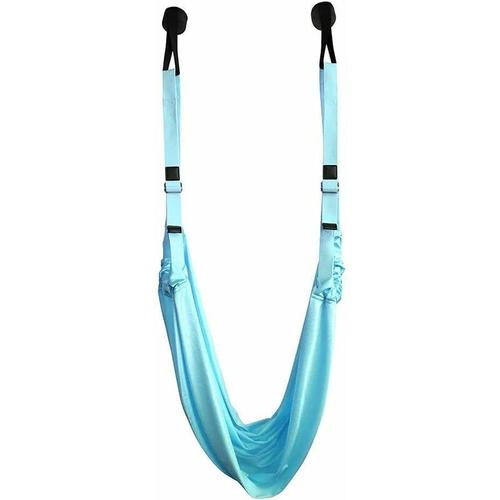 Elastische Yoga-Hängematte mit Stretchband (Himmelblau) - Kueatily