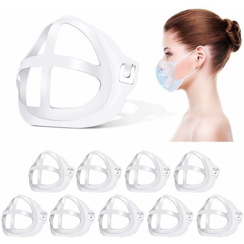 Gesichtsmaskenhalterung (10 Stück) 3D Maskenhalterung Mehr Platz für angenehmes Atmen Lippenstift