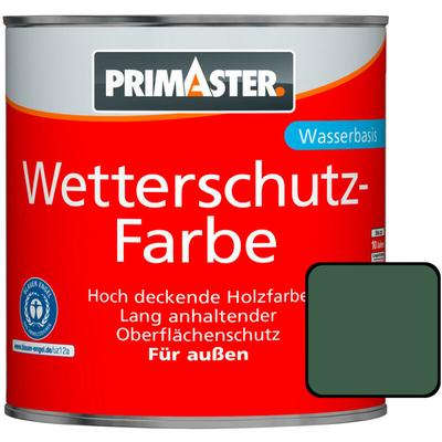 Primaster - Wetterschutzfarbe 750ml Fjordgrün Holzfarbe UV-Schutz Wetterschutz Image