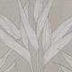 Moderne Blätter Tapete grau | Palmenblätter Vliestapete skandinavisch | Leinen Wandtapete mit Blatt