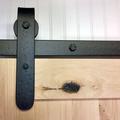 Acorn Round End Rolling Standard Single Track Barn Door Hardware Kit in Black | 4.5 H x 4.5 D in | Wayfair BH7BI-8
