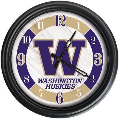 Holland Bar Stool 14" University of Washington Indoor / Outdoor LED Wall Clock