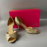 Kate Spade Shoes | Kate Spade Italy Gold Multi Glitter D'orasy Pumps Heels With Box | Color: Cream/Gold | Size: 8.5