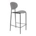 Luxury Furnitures Jolien 26" Counter Stool Upholstered/Metal in Gray | 35 H x 19 W x 21 D in | Wayfair LF1500087