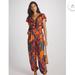 Anthropologie Pants & Jumpsuits | Anthropologie Farm Rio Ruffled Jumpsuit | Color: Orange/Red | Size: S