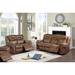 Red Barrel Studio® 2 Piece Faux Leather Reclining Living Room Set Faux Leather in Brown | 41 H x 86 W x 39 D in | Wayfair Living Room Sets