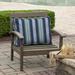 Longshore Tides Dining Chair Outdoor Cushion Cover Polyester in Gray/Blue | 0 H x 24 W in | Wayfair 3A624F55501248CAA9D66A1DA864CC69