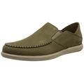 Clarks Herren Bratton Slip Hausschuh, Olive Nubuck, 45 EU