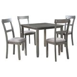 Red Barrel Studio® 4 - Person Dining Set Wood/Upholstered in Gray | 30 H x 35 W x 35 D in | Wayfair ED936C920B3D4E3E9549B499F7B21857