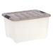 Rebrilliant 40 Qt [10 GAL] Stack & Pull Storage Box Plastic in Gray | 11.5 H x 15 W x 19.125 D in | Wayfair 8B00CA611A98477289C58D98C7551B95