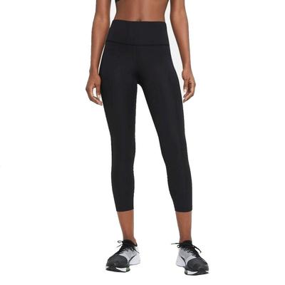 Nike Damen Epic Fast Mid-Rise Crop Running Leggings schwarz