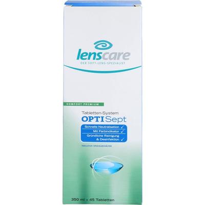 Lenscare - OptiSept Kombip.350 ml+45 Tabl.+1 Beh. Kontaktlinsen & Lesebrillen