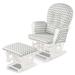 Outdoor Wood Chaise Lounge Chair Patio Recliner with Adjustable Back