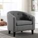 Tufted Barrel ChairTub Chair Side Chair Club Chairs - 24*28.3*27.5INCH